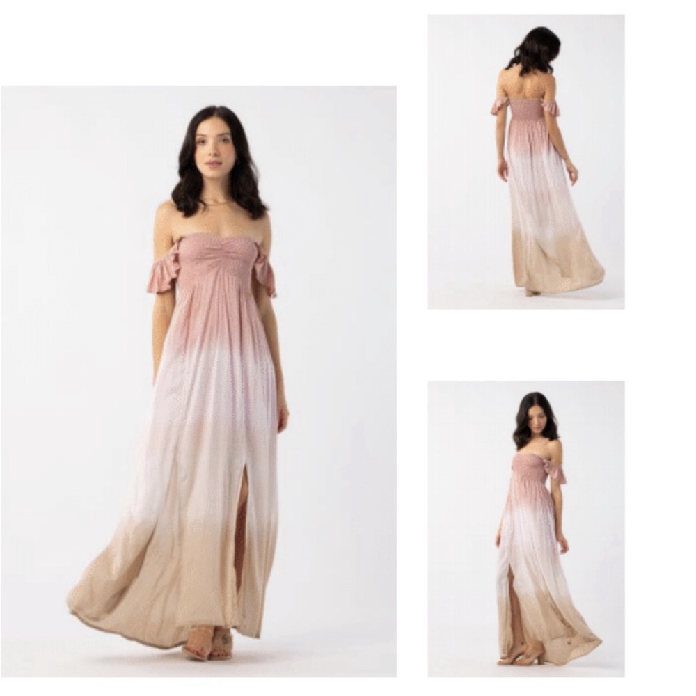 Tiare Hawaii Hollie Maxi Dress - O/S - Mauve Stone Gradasi